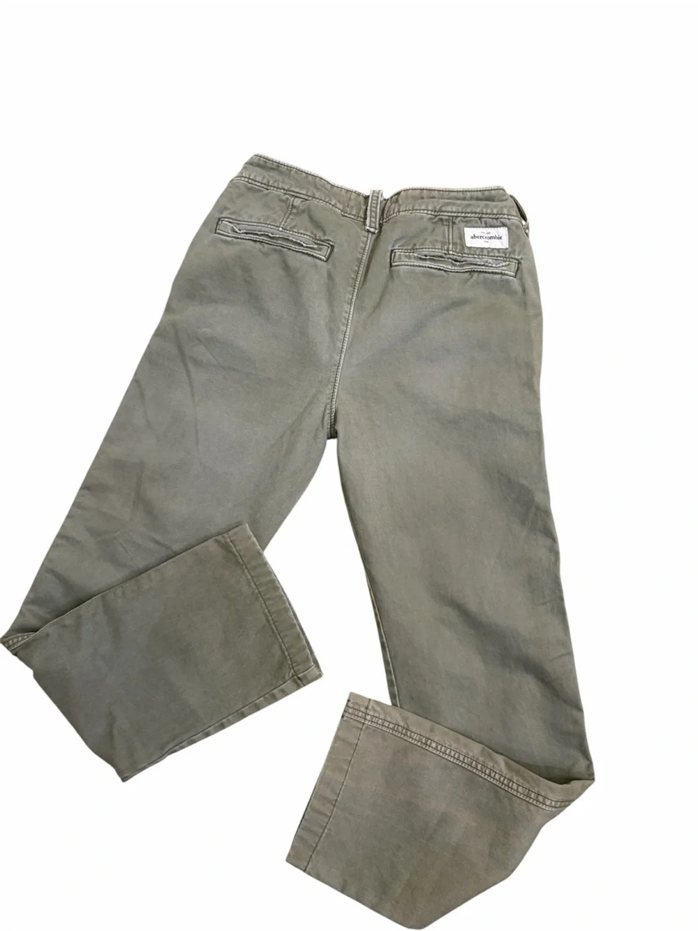 Abercrombie kids olive green straight leg pants size 16 slim EUC